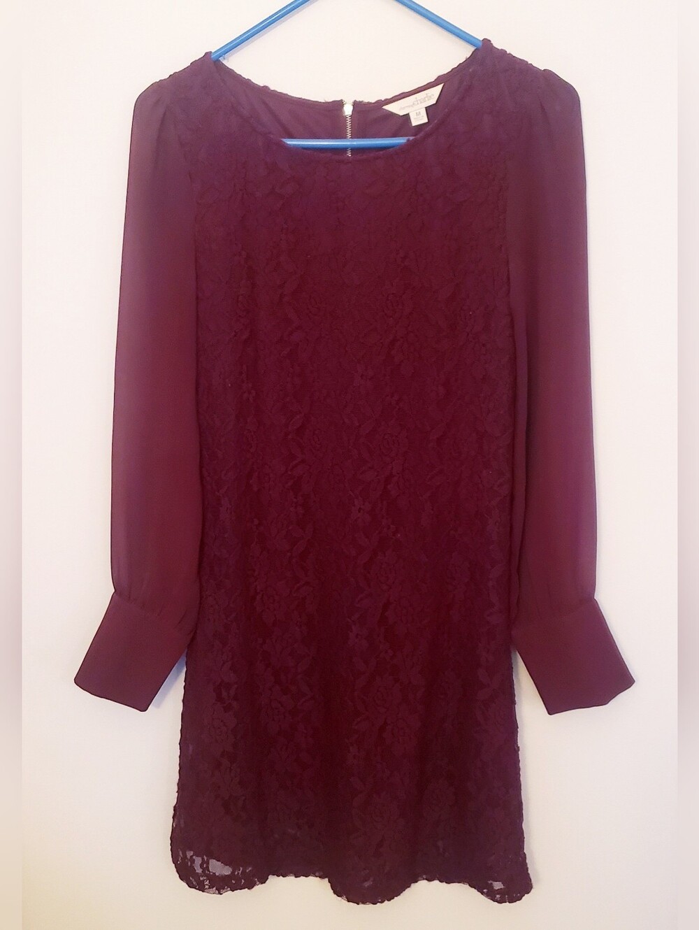 Women's Medium Burgundy Lace Dress